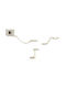 Kerbl Scratching Post Cat Trees Beige Wall Mounted 8x8cm