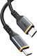 Cabletime Ct-cm100 Braided USB 2.0 Cable USB-C Male - USB-C 100W PD Black 2m CT-CM100-AG2