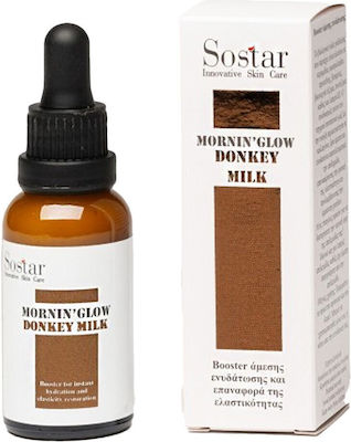 Sostar Booster Moisturizing Face Serum Mornin' Glow Donkey Milk Suitable for Oily Skin with Collagen 30ml