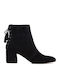 Suede Women's Ankle Boots Black