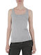 Freddy Damen Sportliches Bluse Ärmellos Gray