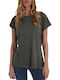 Freddy Damen T-shirt Polka Dot Khaki