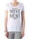 Damen Sport Bluse Kurzärmelig Weiß