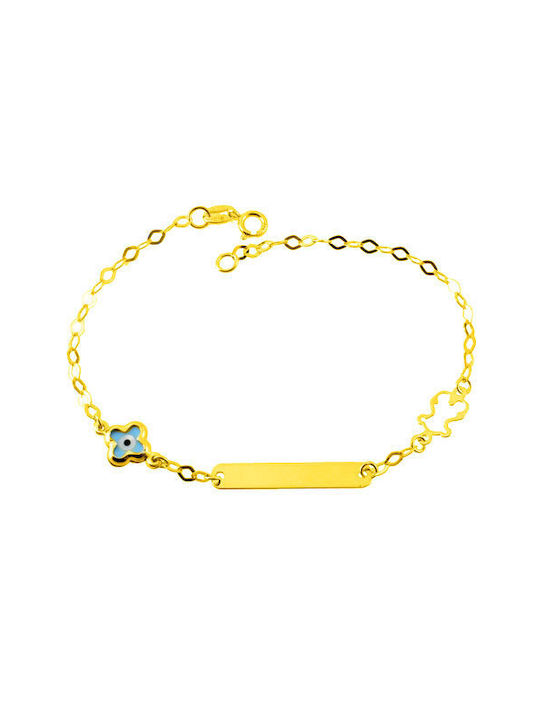 Kids Bracelet ID from Gold 9K