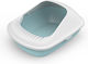 Pet Interest Cat Toilet Closed Light Blue L56 x W42 x H26.5cm