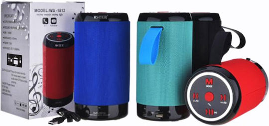 Factory Bluetooth високоговорител 10W с радио Червен WS-1812