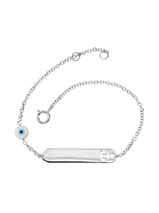 Xrisokosmima Kids Bracelet from White Gold 9K