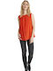 Women's Blouse Sleeveless Spicy Red