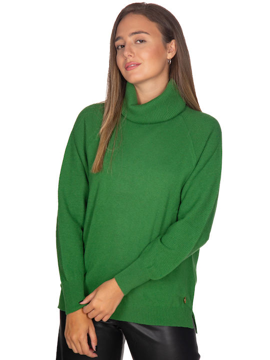 Vera Damen Bluse Langärmelig Green