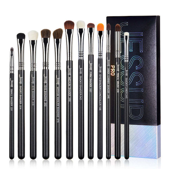 Jessup Beauty Professional Set with Makeup Brushes for Eye Shadow made of Synthetic Hair 12pcs