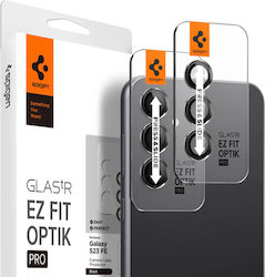 Spigen Optik Pro EZ Fit Προστασία Κάμερας Tempered Glass Μαύρο για το Galaxy S23 FE