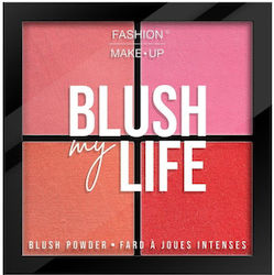 Fashion Make Up Paletă cu Fard Obraz Peach