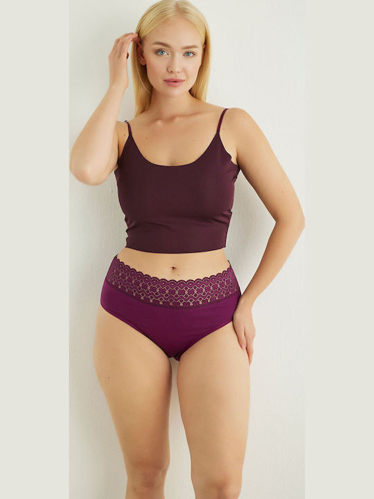 Βαμβακερά Women's Slip MultiPack with Lace Anemone (Anemone)
