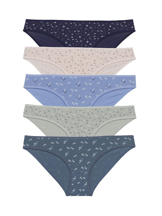 Donella Baumwolle Damen Slip MultiPack