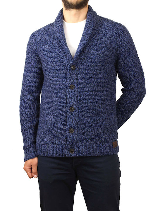 Hollister Men's Knitted Cardigan Blue