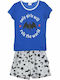 Marvel Kinder Schlafanzug Sommerlich Blue