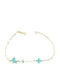 Kiriakos Gofas Kids Bracelet from Gold 9K with Stones