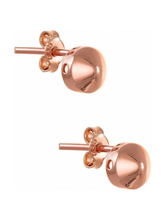 Rock Earrings made of Pink Gold