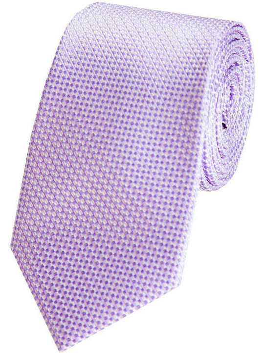 Epic Ties Herren Krawatte Seide Monochrom in Lila Farbe