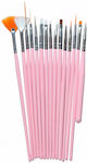 UpLac Set Nail Brushes Gel