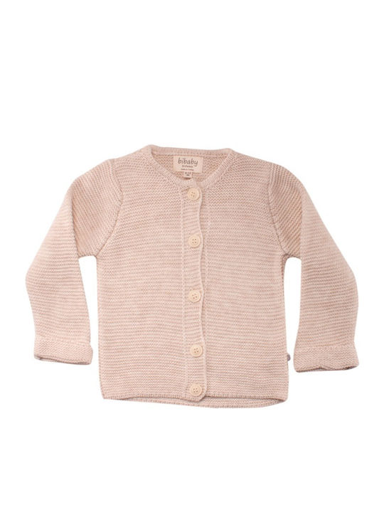 Kids Cardigan Knitted Light Beige