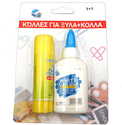 Liquid Glue 2pcs 40ml White