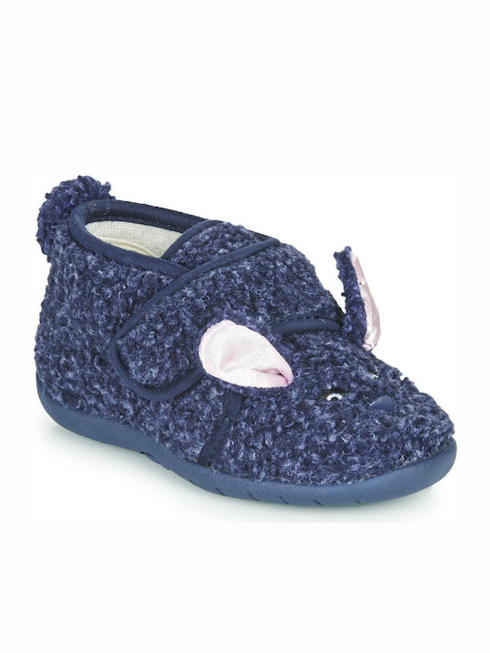 Little Mary Kinderhausschuhe Stiefel Blau