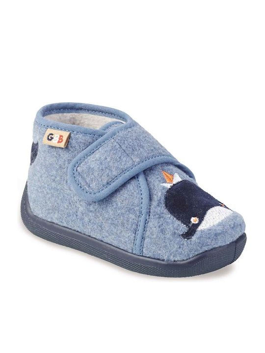GBB Kinderhausschuhe Stiefel Blau
