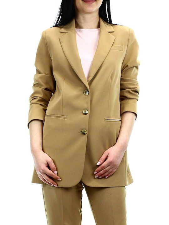 MY T Blazer pentru femei Sacou Camel.