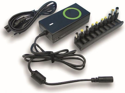 Techly Universal Laptop Charger 90W with Detachable Power Cord and Plug Set