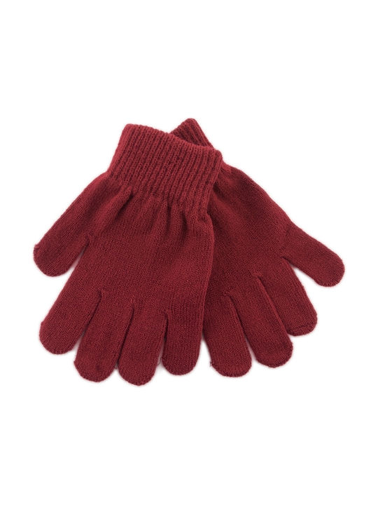 Knitted Kids Gloves Red