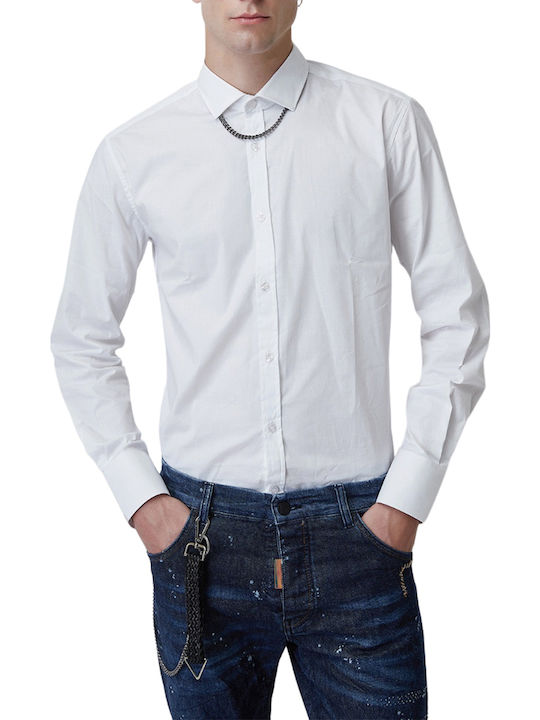 Stefan Fashion Μακρυμάνικo Πουκάμισο σε Στενή Γ...