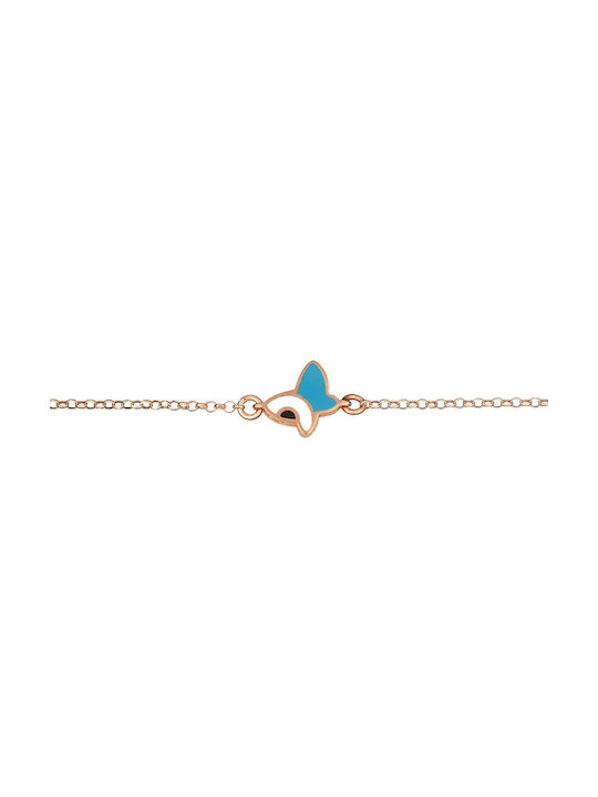 Verorama Kids Bracelet from Gold-plated Silver with Butterfly