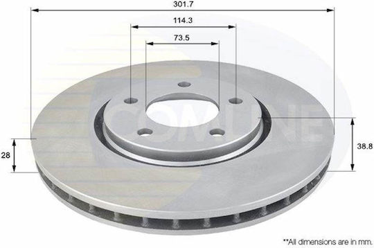 Comline Bremsscheiben für Jeep Cherokee