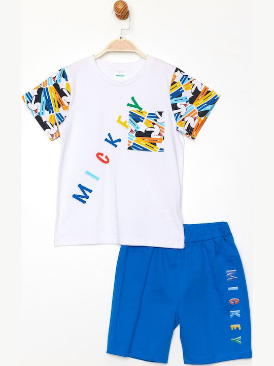 Kids' Set with Shorts Summer 2pcs White