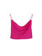 Fashion Vibes Women's Crop Top with Straps Fuchsia