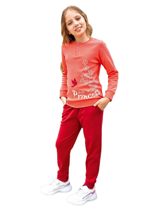 Elsima Παιδικό Sweatpants Set Red