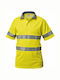Siggi Work Polo Shirt Yellow with Reflective Tapes