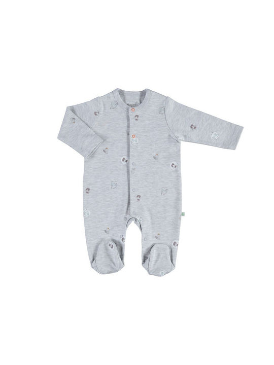 Biorganic Set Baby Strampler Langärmliges Gray