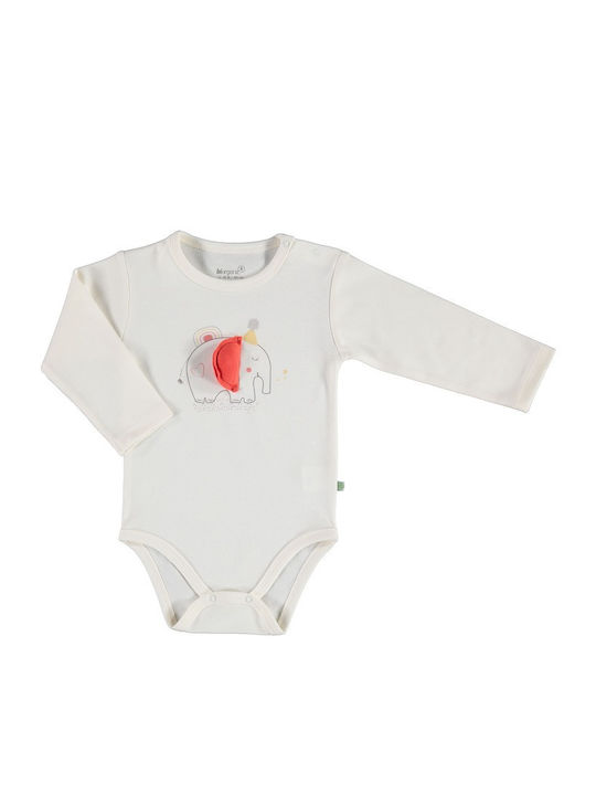 Biorganic Babystrampler Langärmliges Ecru