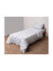 Viopros Baby Bettbezug Set mit Kissenbezug Gray 120x160cm.