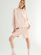 Siyah Inci Winter Women's Pyjama Set Baby Pink