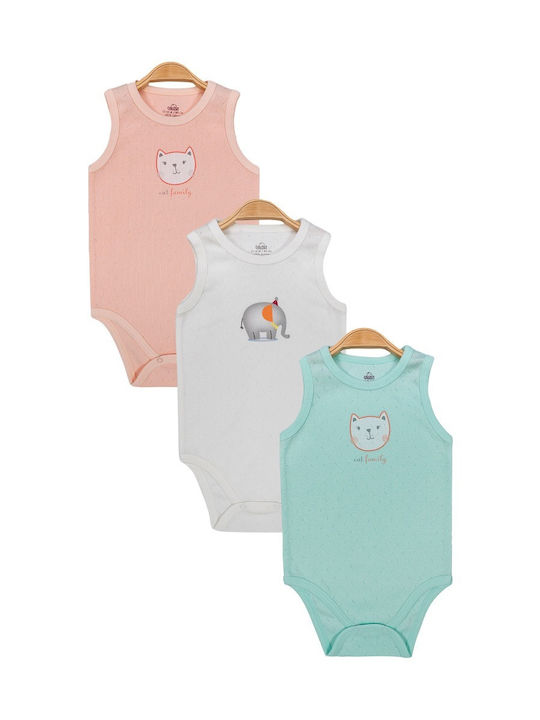 Bi Baby Baby Bodysuit Set Sleeveless Multicolour