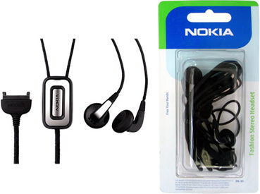 Nokia Hs31 În ureche Handsfree cu două căști cu mufă 3.5mm Negru