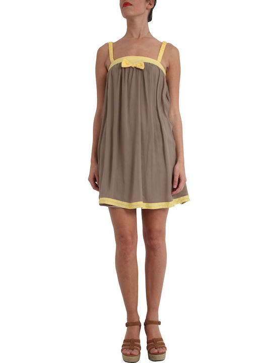 Traffic People Mini Dress Brown