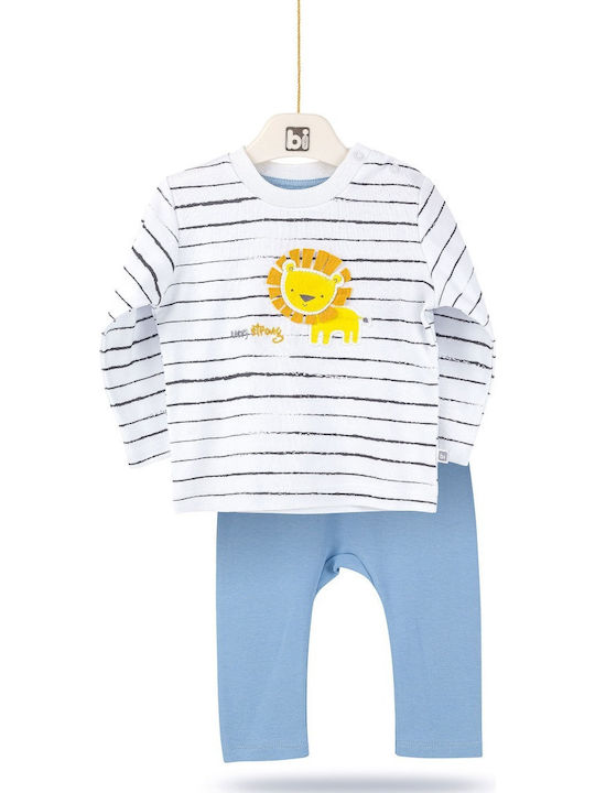 Bi Baby Kids' Pajamas Winter Light Blue