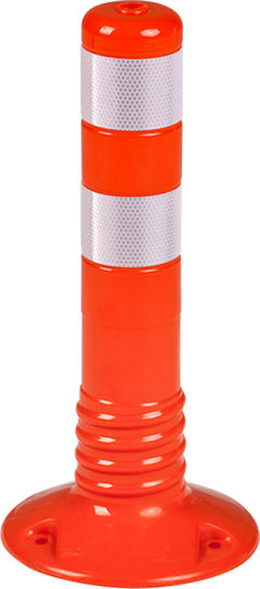 Traffic Column Signage made of Plastic in Orange Colour 45x45cm