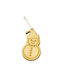 Hanging Snowman Ornament Wooden 3.7x7cm