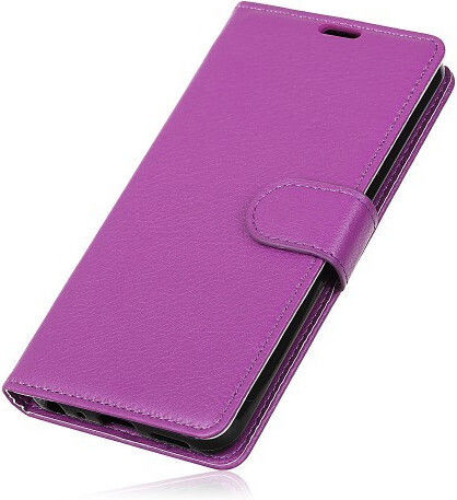Βάση Στήριξης Wallet Δερμάτινο Μωβ (Xperia 10)