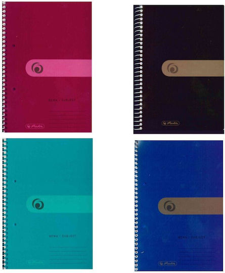 Herlitz Schulheft Geregelt B5 140 Papiereinlagen 4 Schulfachhefte Verschiedene Designs oder Farben